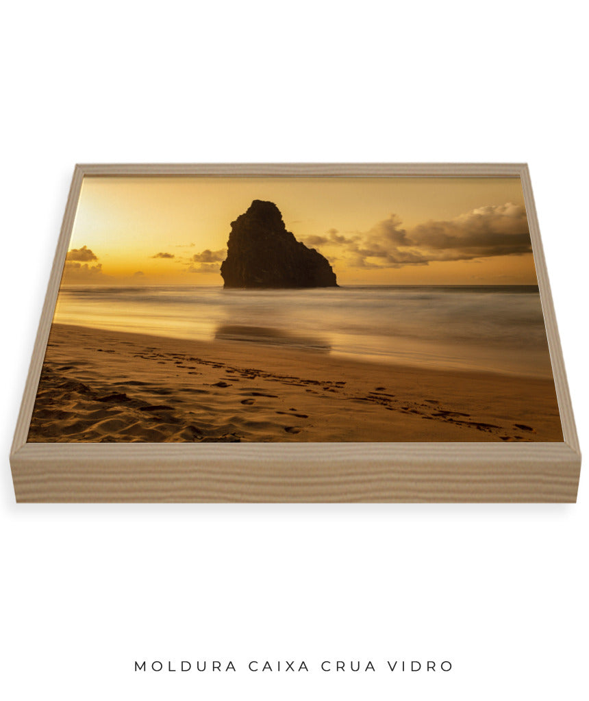 Quadro Decorativo Praia e Pôr do Sol - Horizontal