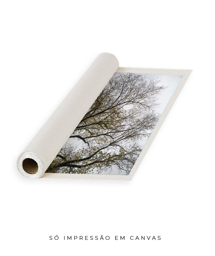 Quadro Decorativo Árvores e Galhos - Folhas secas Vertical