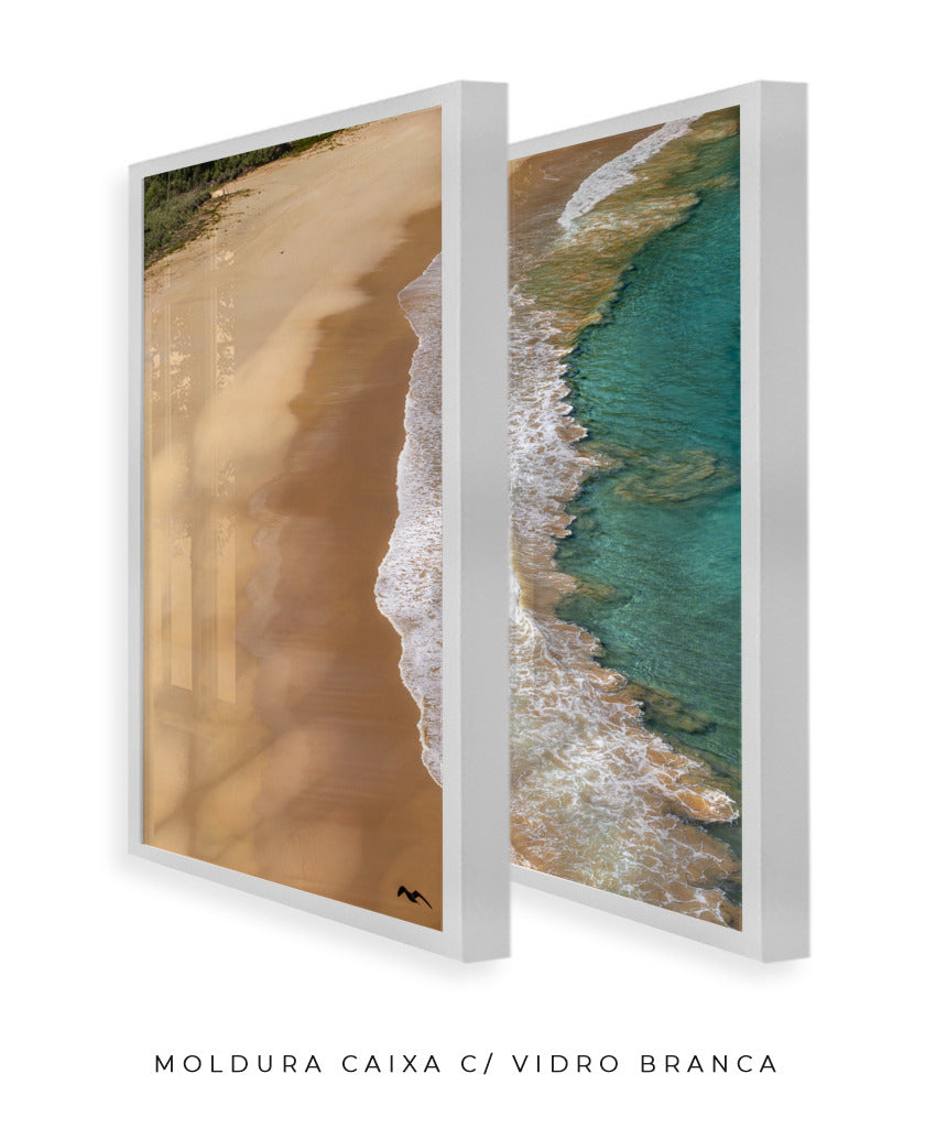 Quadro Decorativo Praia e Mar -Dupla