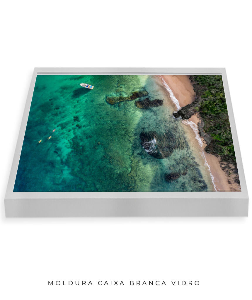 Quadro Decorativo Noronha - Praia e Rochas