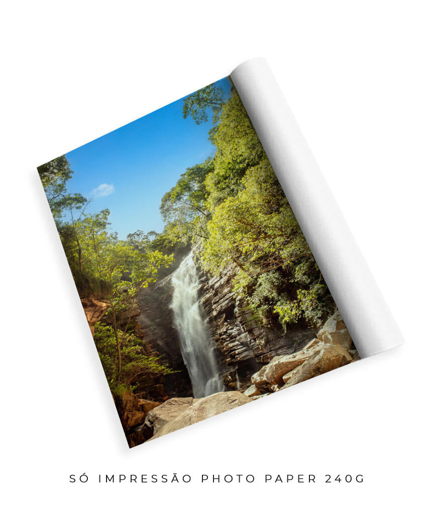 Quadro Decorativo Cachoeira - Rochas