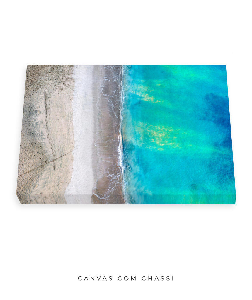 Quadro Decorativo Noronha - Praia e Mar Vista Aérea