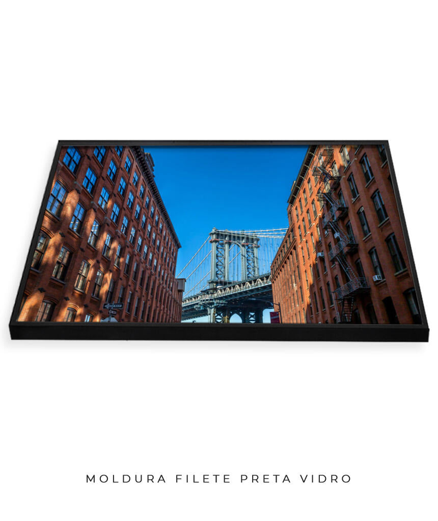 Quadro Decorativo Nova York - Prédios e Ponte
