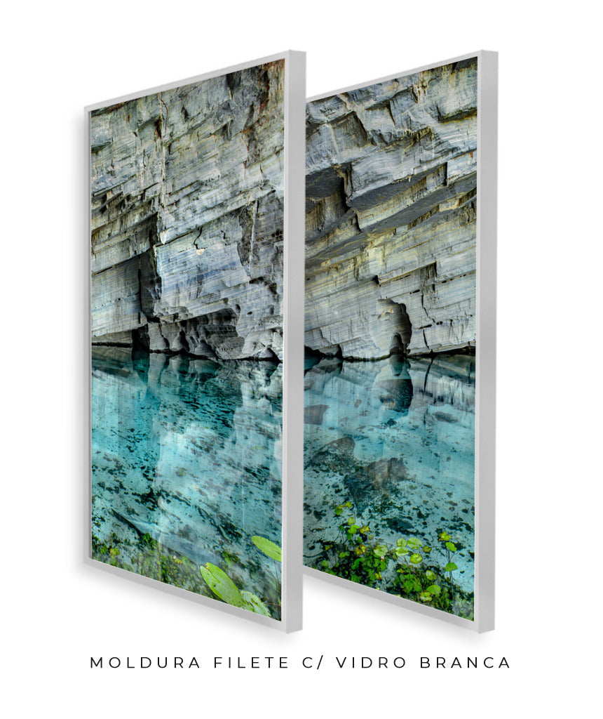 Quadro Decorativo Chapada Diamantina -Águas Tiffany-Dupla
