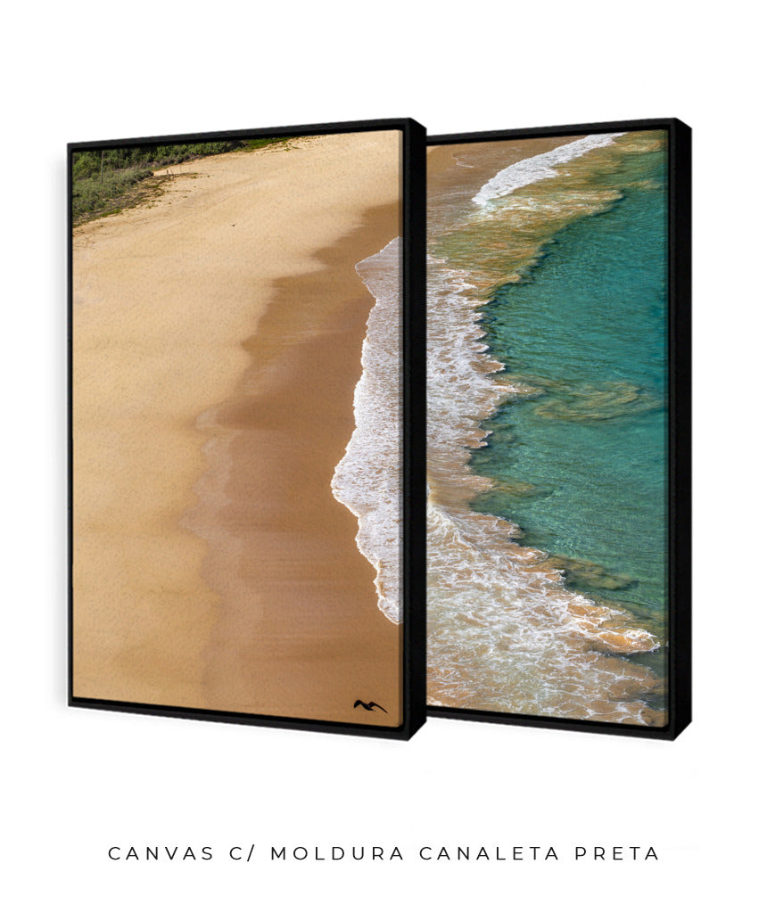 Quadro Decorativo Praia e Mar -Dupla