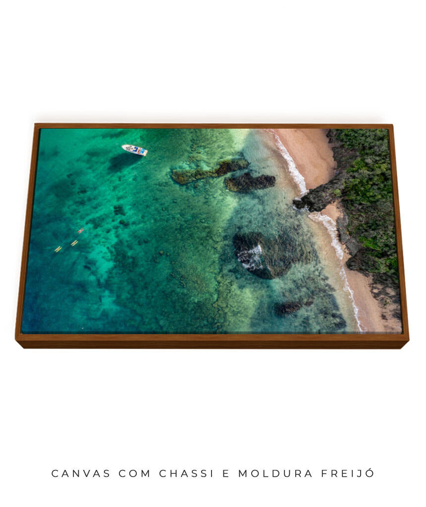 Quadro Decorativo Praia e Mar Noronha - Praia e Rochas