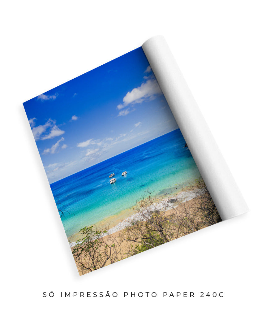 Quadro Decorativo Praia e Mar Azul