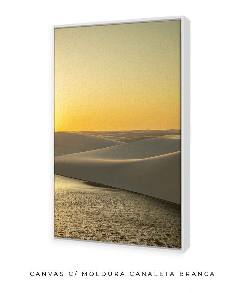 Quadro Decorativo Lençóis Maranhenses com por do Sol