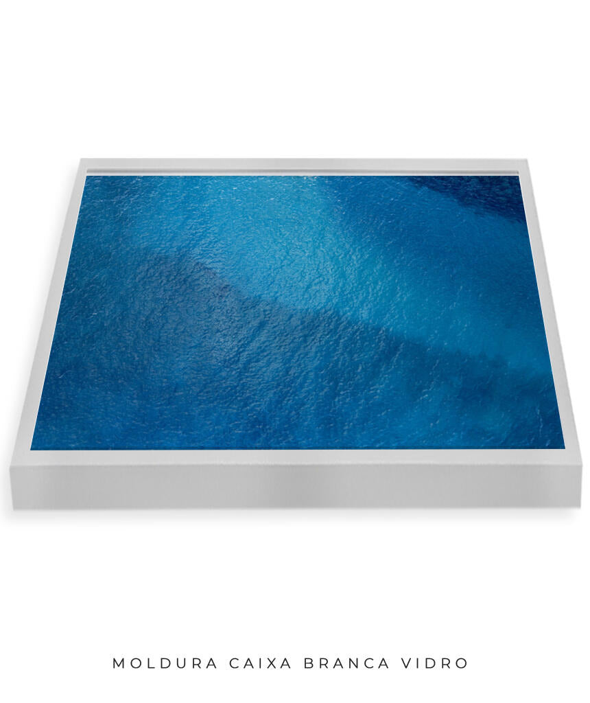 Quadro Decorativo Texturas - Tons de azul