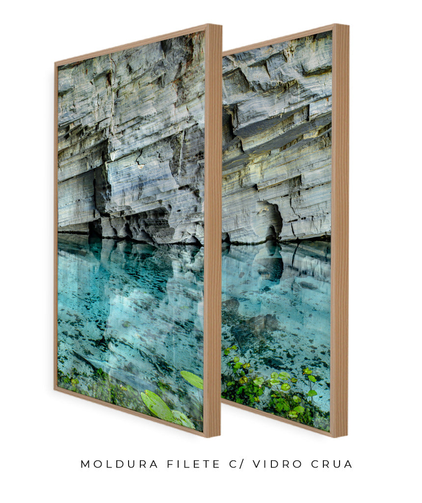 Quadro Decorativo Chapada Diamantina -Águas Tiffany-Dupla