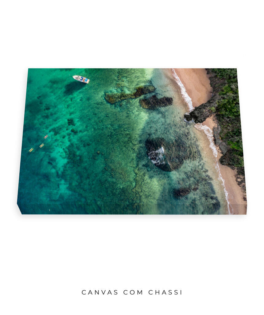 Quadro Decorativo Noronha - Praia e Rochas