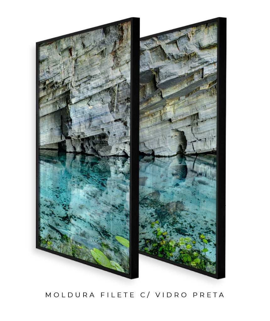 Quadro Decorativo Chapada Diamantina -Águas Tiffany-Dupla