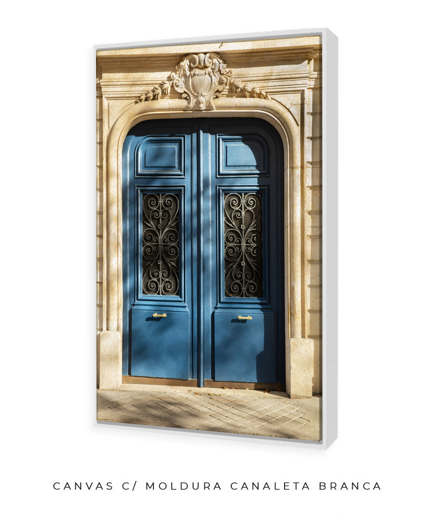 Quadro Decorativo Portais - Porta azul