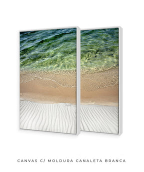 Quadro Decorativo Texturas- Praia -Dupla