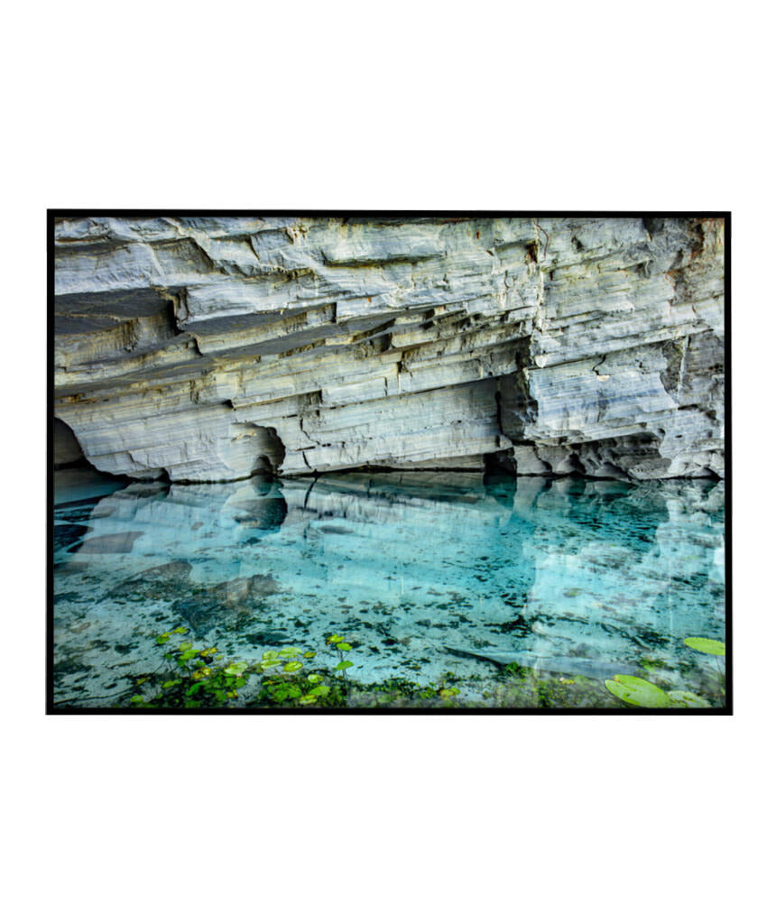 Quadro Decorativo Chapada Diamantina -Águas Tiffany-Horizontal