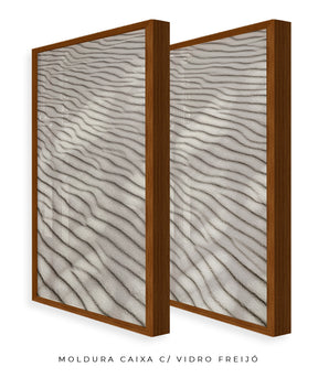 Quadro Decorativo Texturas - Areia - Dupla