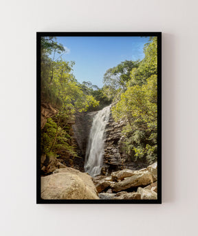 Quadro Decorativo Cachoeira, Natureza e Pedras.