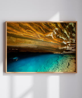 Quadro Decorativo Chapada Diamantina - Gruta Azul Horizontal