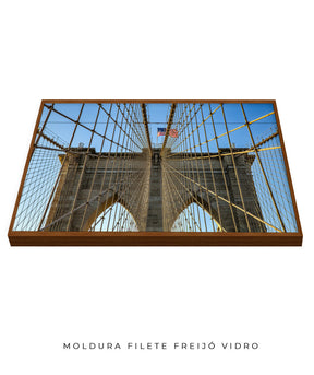 Quadro Decorativo Ponte de Nova York - Horizontal