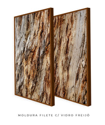 Quadro Decorativo Texturas - Madeira - Dupla
