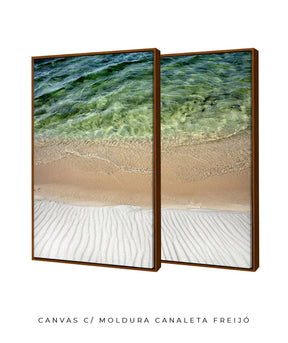 Quadro Decorativo Texturas- Praia -Dupla