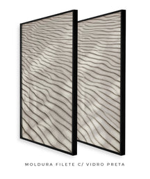 Quadro Decorativo Texturas - Areia - Dupla