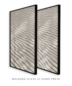 Quadro Decorativo Texturas - Areia - Dupla