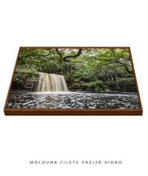 Quadro Decorativo Cachoeira e Natureza - Horizontal