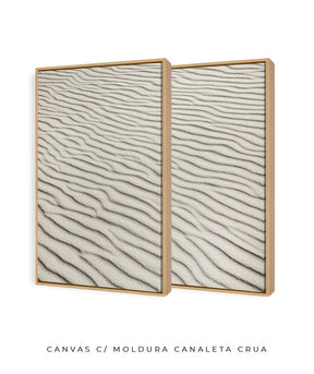 Quadro Decorativo Texturas - Areia - Dupla