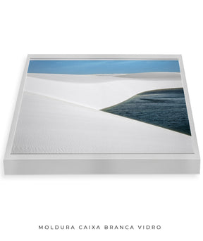 Quadro Decorativo Lençóis Maranhenses com Areia Branca - Horizontal