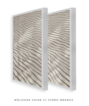 Quadro Decorativo Texturas - Areia - Dupla