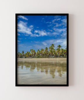 Quadro Decorativo Praia, Mar e Coqueiral