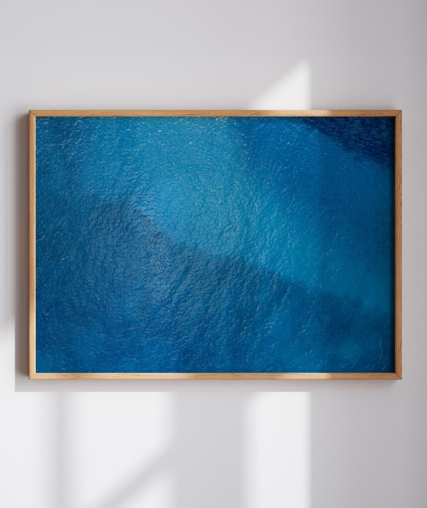 Quadro Decorativo Texturas - Tons de azul