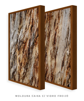 Quadro Decorativo Texturas - Madeira - Dupla