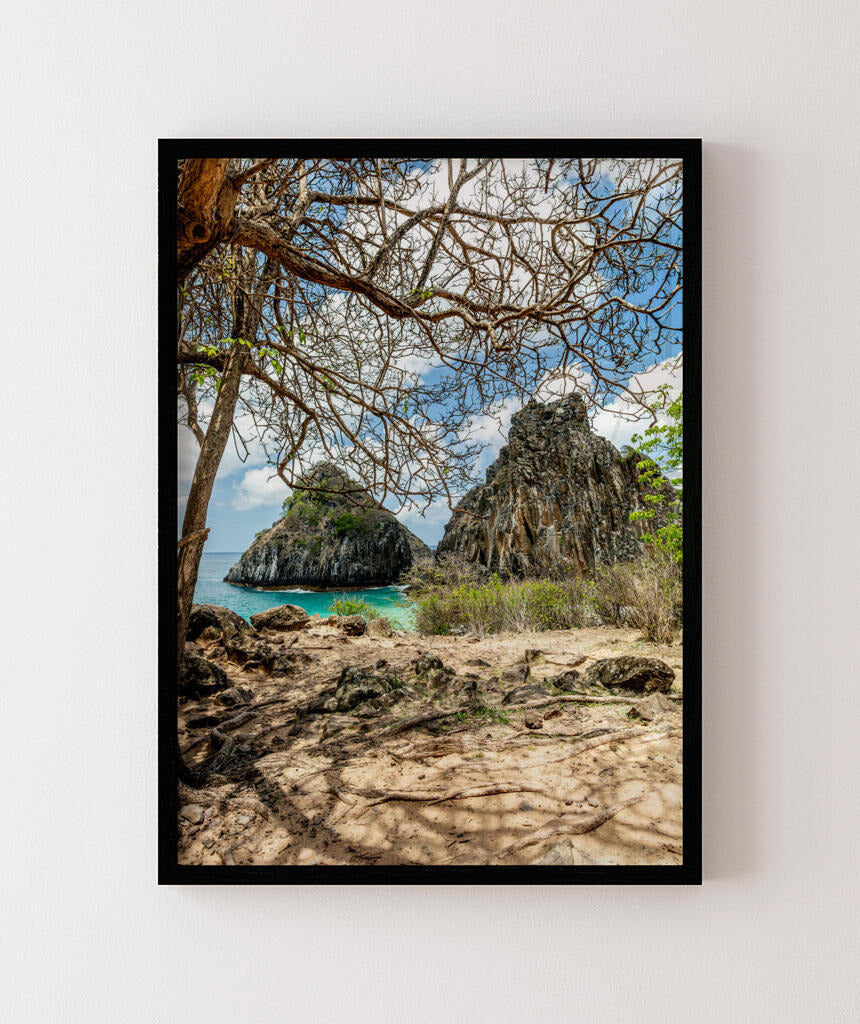 Quadro Decorativo Noronha -  Morro Dois Irmãos - Vertical