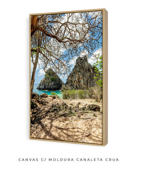 Quadro Decorativo Noronha -  Morro Dois Irmãos - Vertical