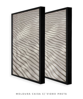 Quadro Decorativo Texturas - Areia - Dupla