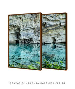 Quadro Decorativo Chapada Diamantina -Águas Tiffany-Dupla