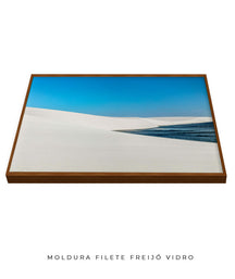 Quadro Decorativo Lençóis Maranhenses - Areia Branca e Mar
