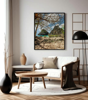 Quadro Decorativo Noronha -  Morro Dois Irmãos - Vertical
