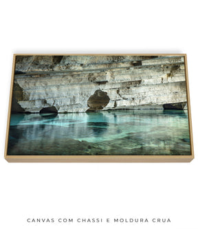 Quadro Decorativo Chapada Diamantina - Rocha e águas cristalinas-Horizontal