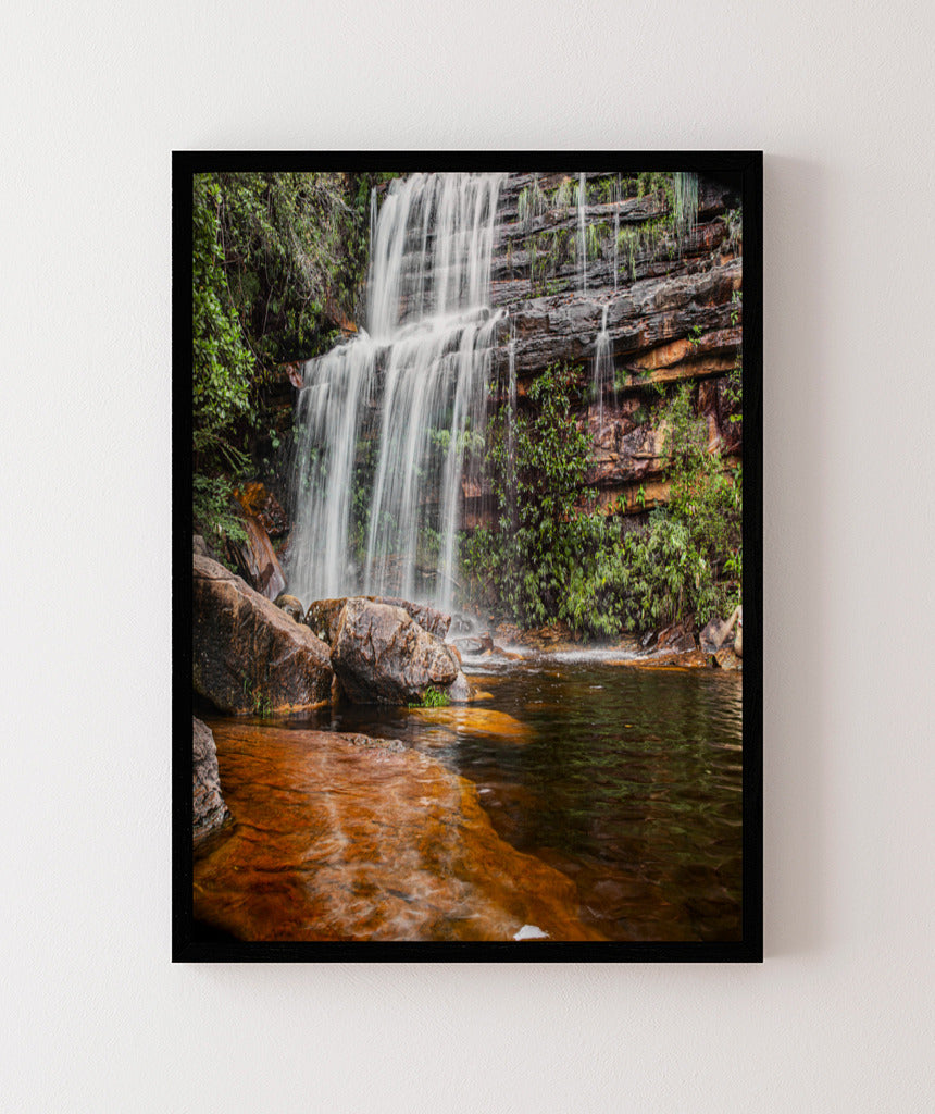 Quadro Decorativo Cachoeira Águas Cristalinas