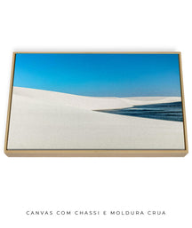 Quadro Decorativo Lençóis Maranhenses - Areia Branca e Mar