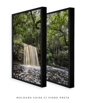 Quadro Decorativo Cachoeira e Natureza -Dupla