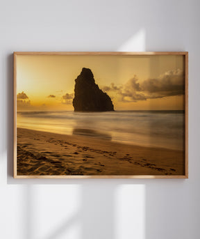 Quadro Decorativo Praia e Pôr do Sol - Horizontal