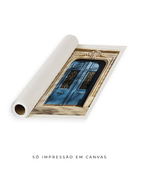 Quadro Decorativo Portais - Porta azul