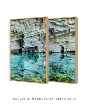 Quadro Decorativo Chapada Diamantina -Águas Tiffany-Dupla