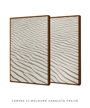 Quadro Decorativo Texturas - Areia - Dupla