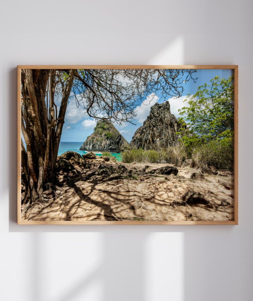 Quadro Decorativo Noronha -  Morro Dois Irmãos - Horizontal
