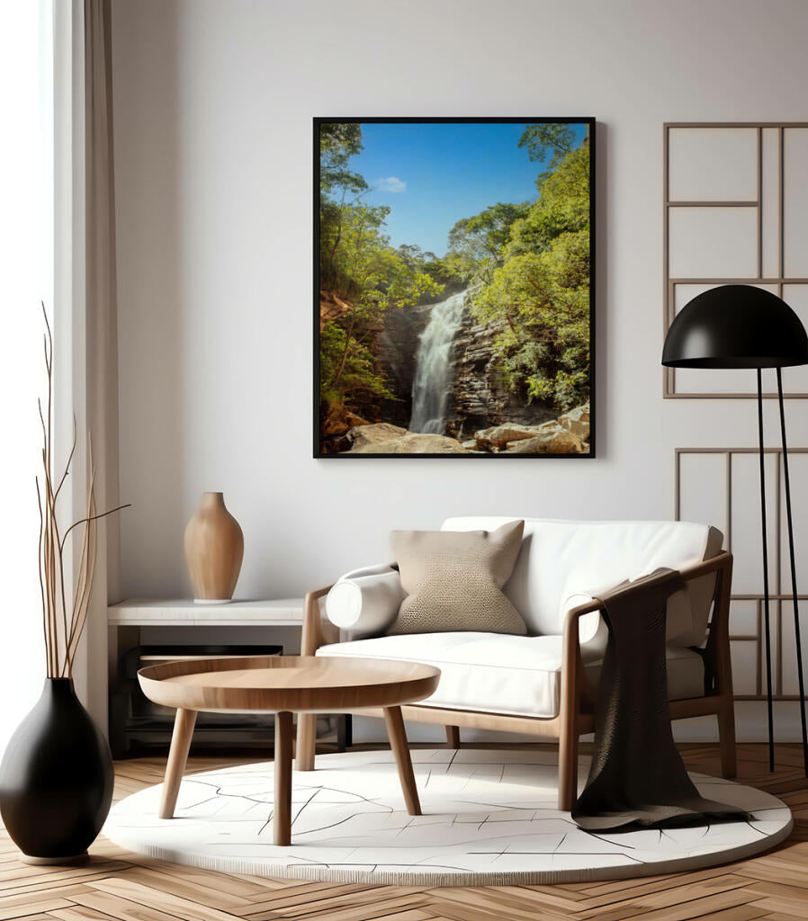 Quadro Decorativo Cachoeira - Rochas